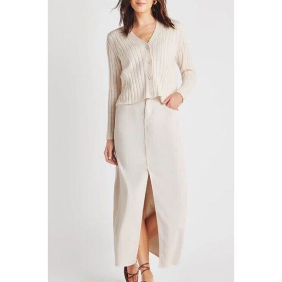 NWT Splendid Cream Moonstone Kritzia Cardigan Sweater new with tags large - Picture 6 of 15